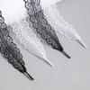 Hot Sale Lace Shoelaces for Women Casual Shoes 2.9CM Width Flat Shoelace for Sneakers Black White Shoe Laces Accessorices