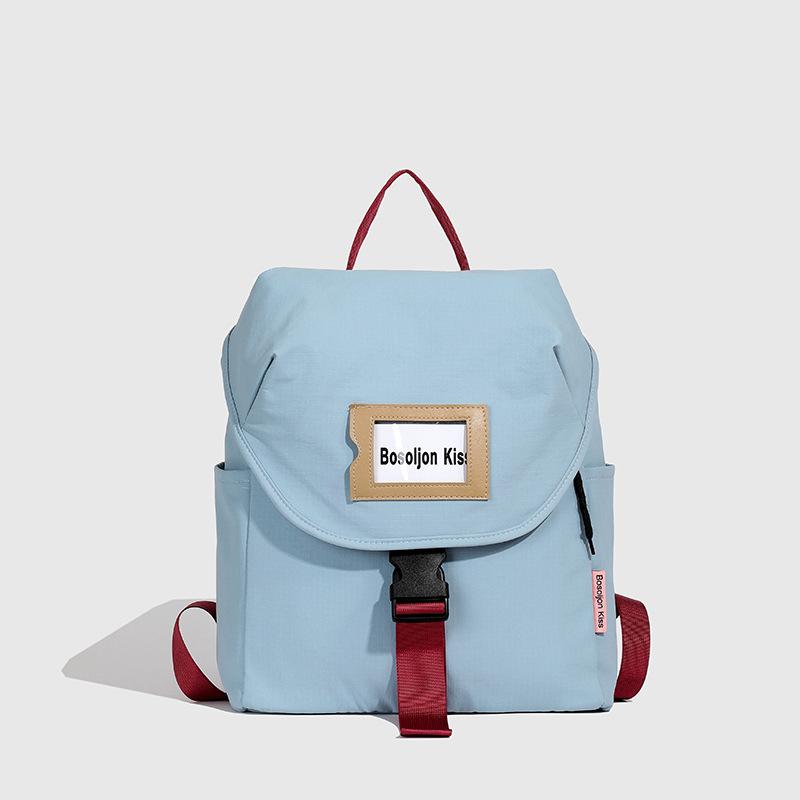 Backpack for Men and Women Lightweight Versatile Large Capacity Student Schoolbag Solid Color Casual Travel Backpack