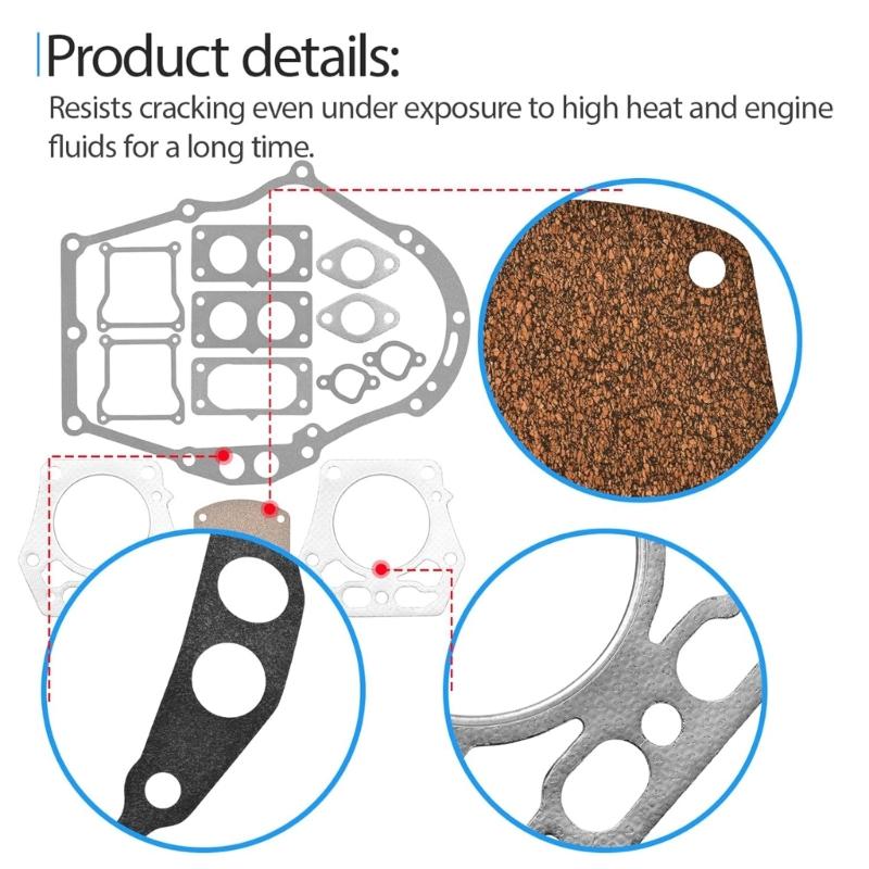 Engine Gasket Set For Lawn Equipment Models Includes Cover And Crankcase factors