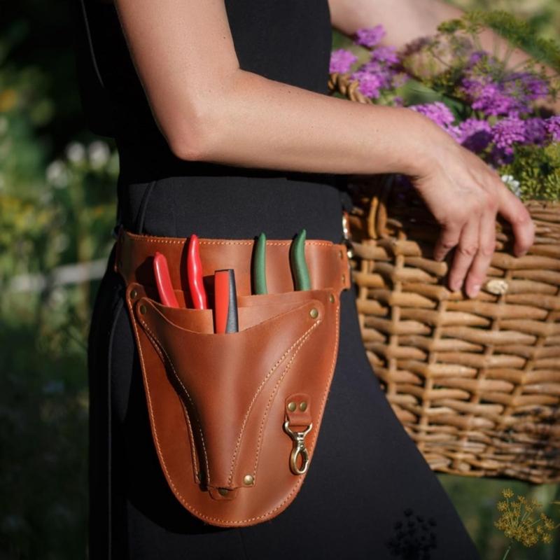 Belt Repairing Leather Tool Pouch Leather Tool Belt Tool Storage Bag Storage Pouch Portable Waist Bag Storage Bag Gadget