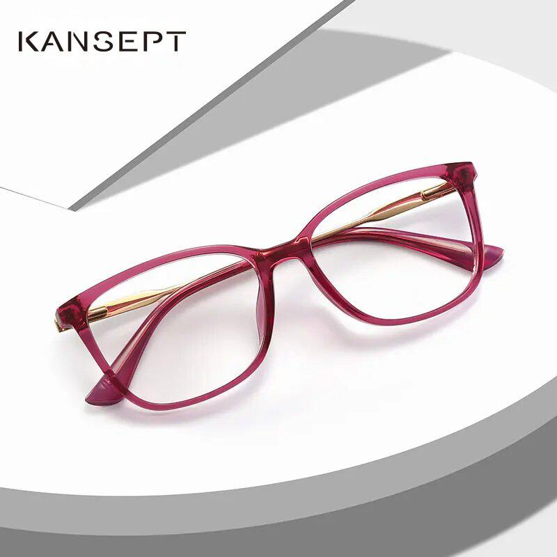 Kansept Classic Square Anti Blue Light Blocking Reading Glasses Women Prescription Glasses Computer Eyeglasses Glasses-3 #2057