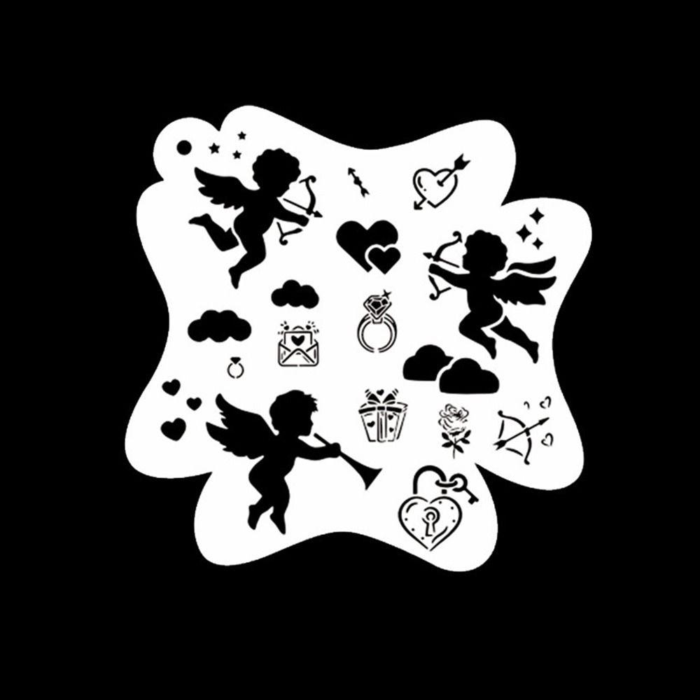 Hand Painting Face Paint Templates Reusable DIY Makeup Tools Body Art Paint Stencils  Drawing