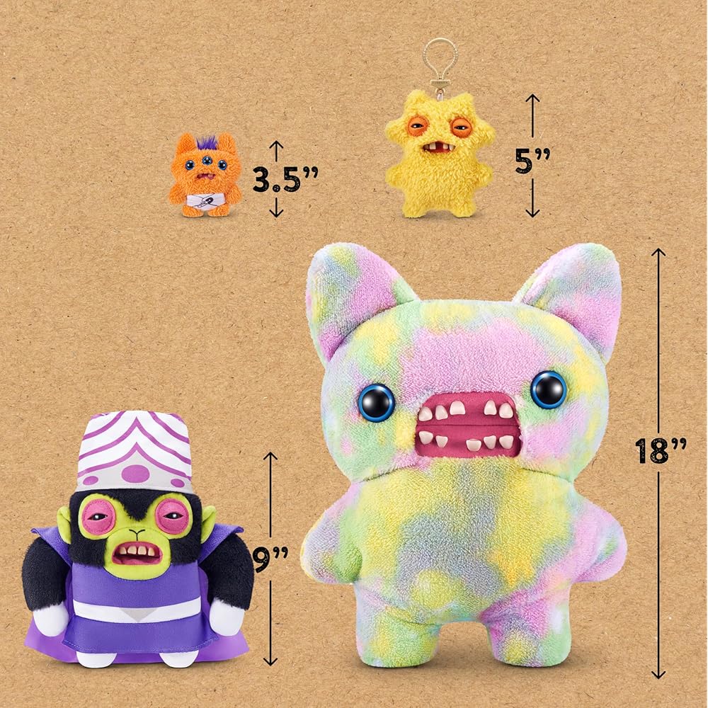 Fuggler The Powerpuff Girls Mojo Jojo Plush Toy 15746E Official Merchandise