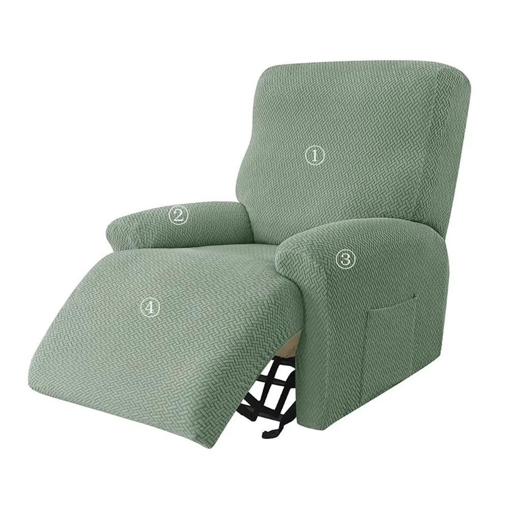 Split Back Design Recliner Sofa Covers Solid Color T Jacquard Cover New Armchair Cover