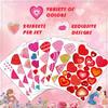 Heart Shaped Stickers Pack of 24 Love Decorative Stickers Valentines Stickers for Kid Love Stickers Gift for DIY Cards