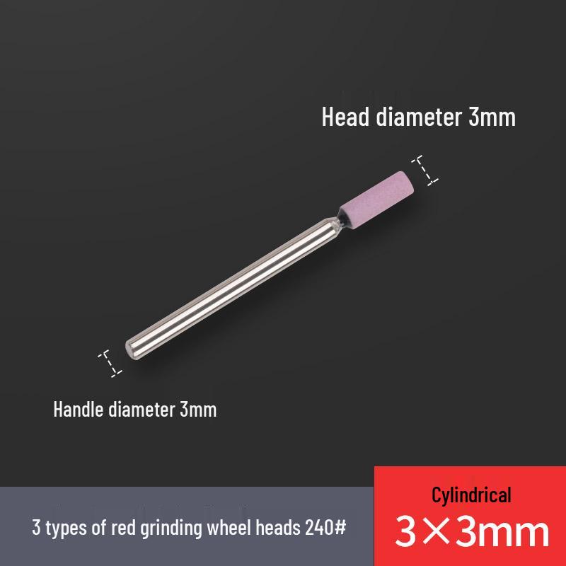 240# 3mm Fine Ceramic Flint T-Shaped Cylindrical Grinding Head for Electric Sanding