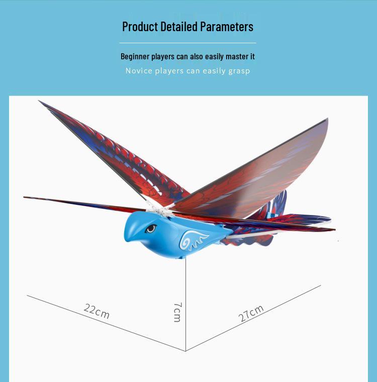 Electric Flapping Remote Control Flying Bird Toy | Hand-Tossed Summer Model