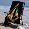proof beach towel with a V-VOLCOM LOGO1 pattern - soft,absorbent,quick-drying,machine washable - perfect for swimming,camping,bathing