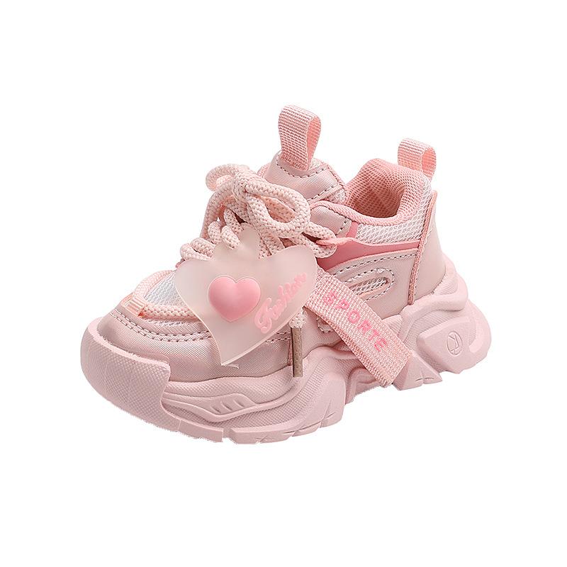 Spring Autumn Kids Mesh Sports Shoes Non Slip Soft Sole Boys Girls Running Sneakers Toddler Casual Footwear