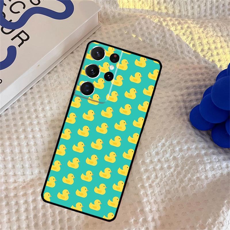Yellow Duck Phone Case For Samsung Galaxy S25 Ultra S9 S10 S20 S22 S21 S23 FE S24 Plus Portector Cover
