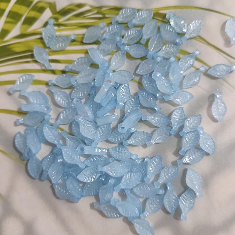 Acrylic Mini Grape Leaf Beaded String for DIY Jewelry Making: Bracelets & Necklaces
