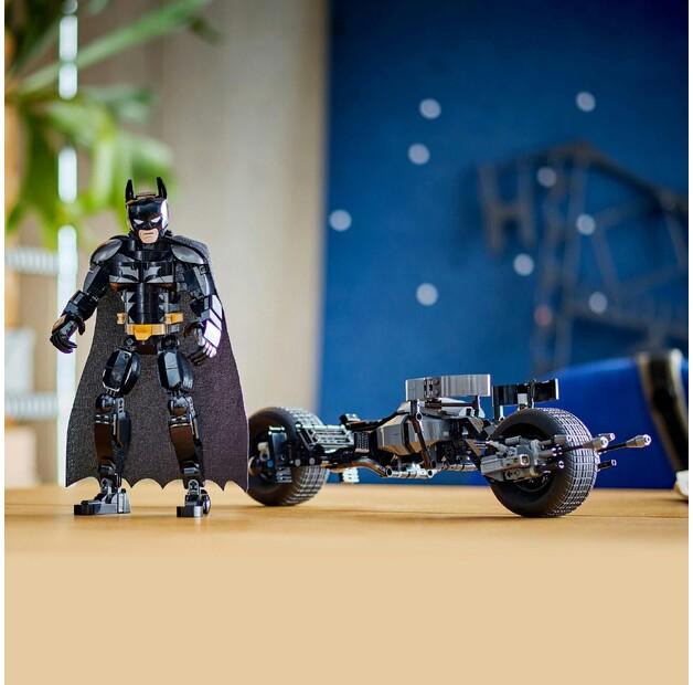 LEGO DC Batman 76273 Batman & Batcycle Buildable Figure
