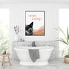 Bathroom Fun Printable Poster Boho Art Black Cat Asked Do You Love Toilet Wall Decor Humorous Cat Owner Housewarming Gift Murals