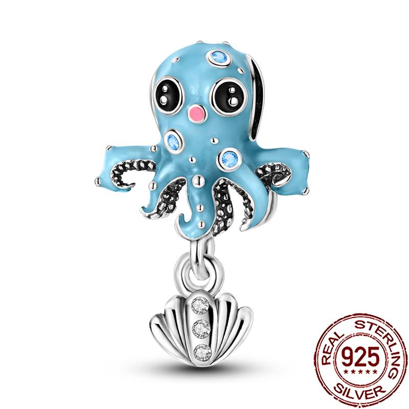 New Charms Copper Cute Animal Pets Charm Beads Fit Snake Chain Bracelet Necklace Women Diy Jewelry