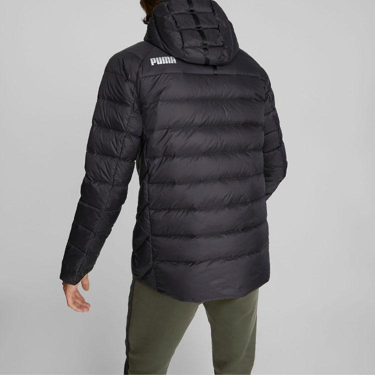 Puma Packlite Down Jacket Solid Color Casual Hooded Jacket Men Jacket Black 849355-01