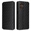 For Samsung Galaxy XCover7 Pro Case Wallet Rhombus Imprinted Leather Phone Cover