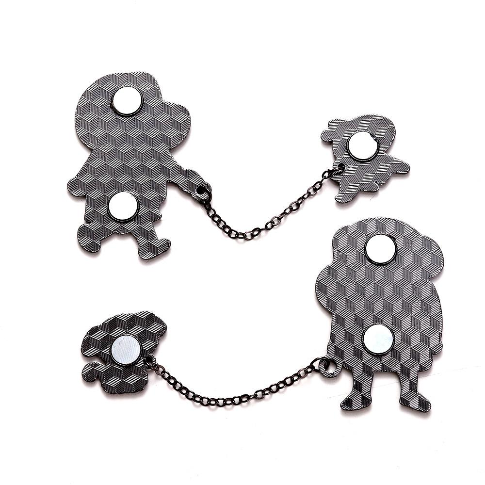 Imitation Enamel Metal Magnetic Crayon Shin-chan Fridge Magnet, Cute Cartoon Shin-chan with Dog Anime Peripheral Decorative Magnetic Stickers