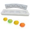 4-Cavity 3D Lemon Shape Silicone Baking Mold for DIY Mousse Cake Dessert