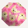 1pc Cute Dog Pattern Automatic Folding Umbrella, Portable & Foldable Design with 8 Ribs, Casual Outdoor Accessory yy250805076