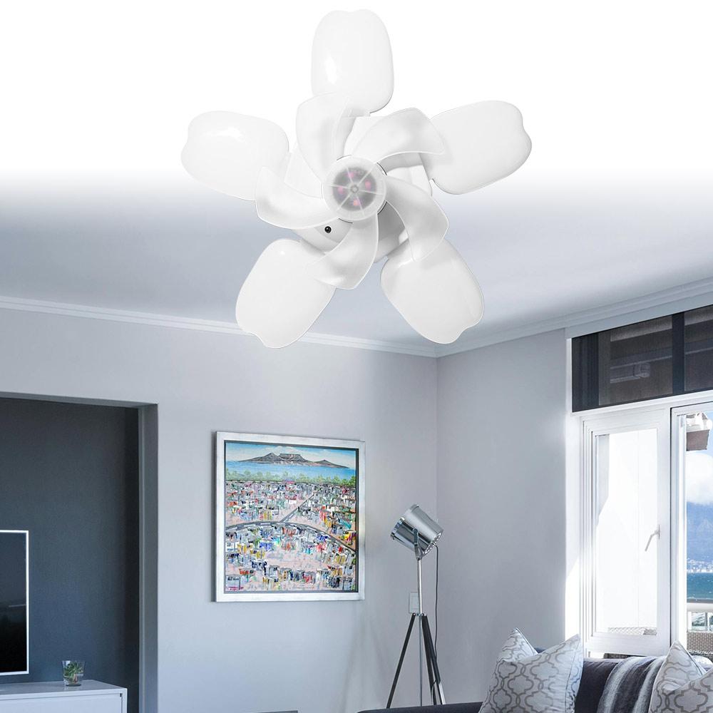 Remote Control Hanging Fan with LED Light 2 In 1 Electric Cordless Fan Ceiling Lamp  Office