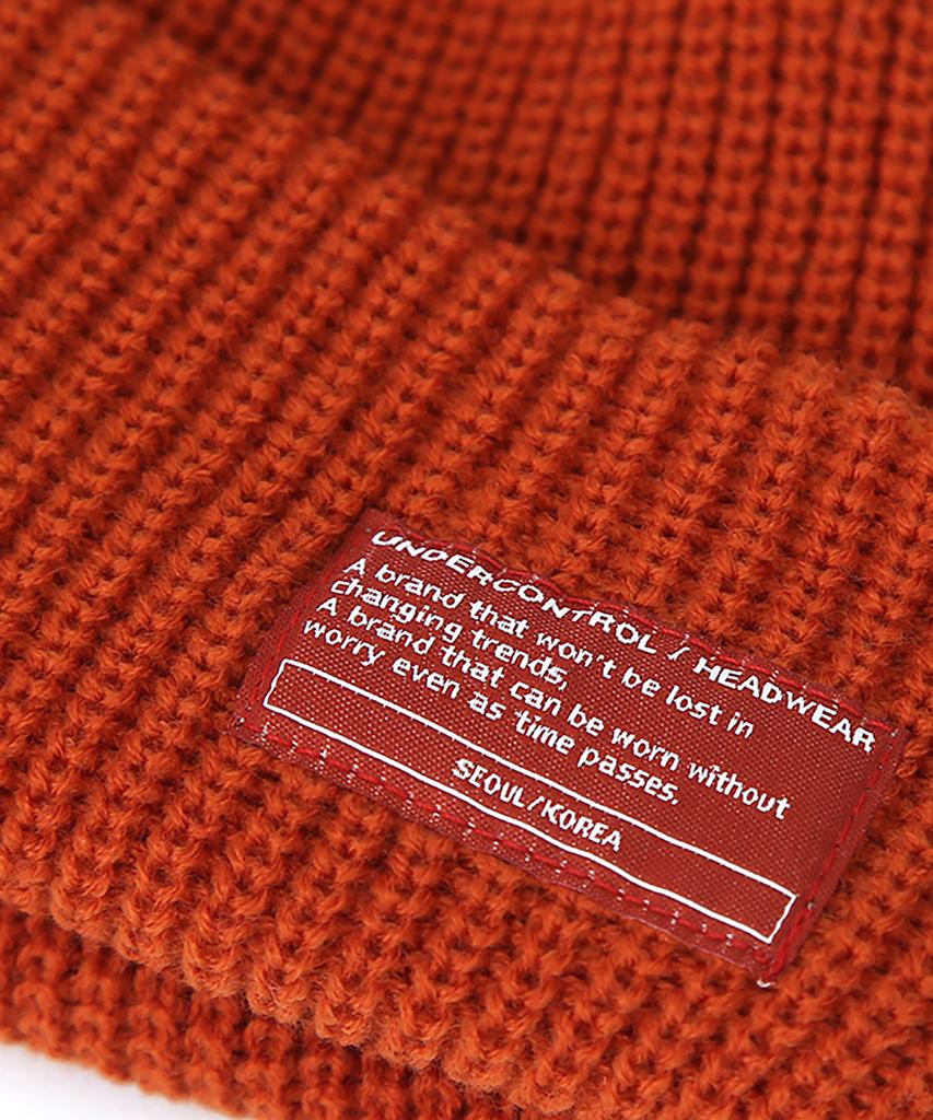Eondeokeonteulol Winter Short Beanie Beanie / Monk Fit / Orange