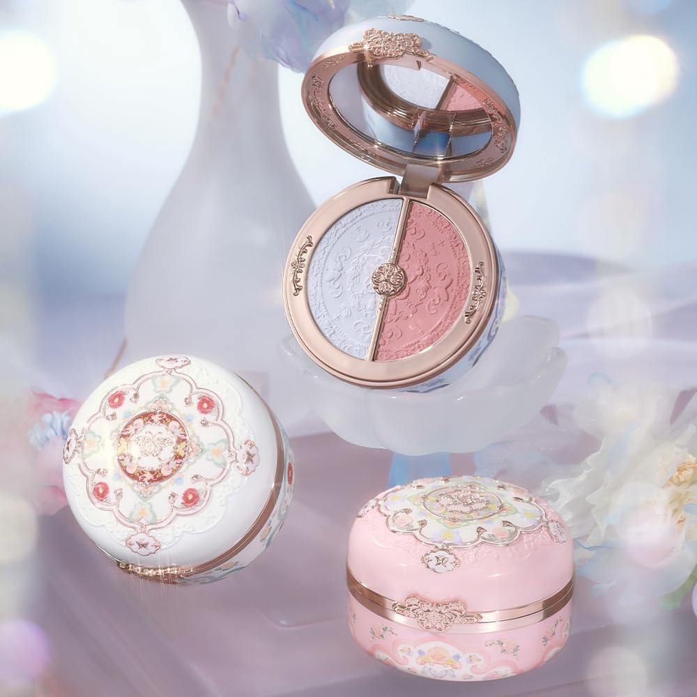 FlowerKnows Butterfly Cloud Shoulder Blush Duo (Cheek Color) (01 Crimson Snow)