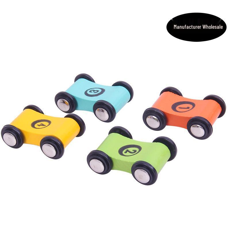 Beech Mini Sliding Car: Children's Inertial Gliding Track Racing Toy