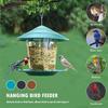 New Waterproof Gazebo Hanging Wild Bird Feeder Outdoor Container With Hang Rope Feeding House Type Bird Feeder Aves Decor