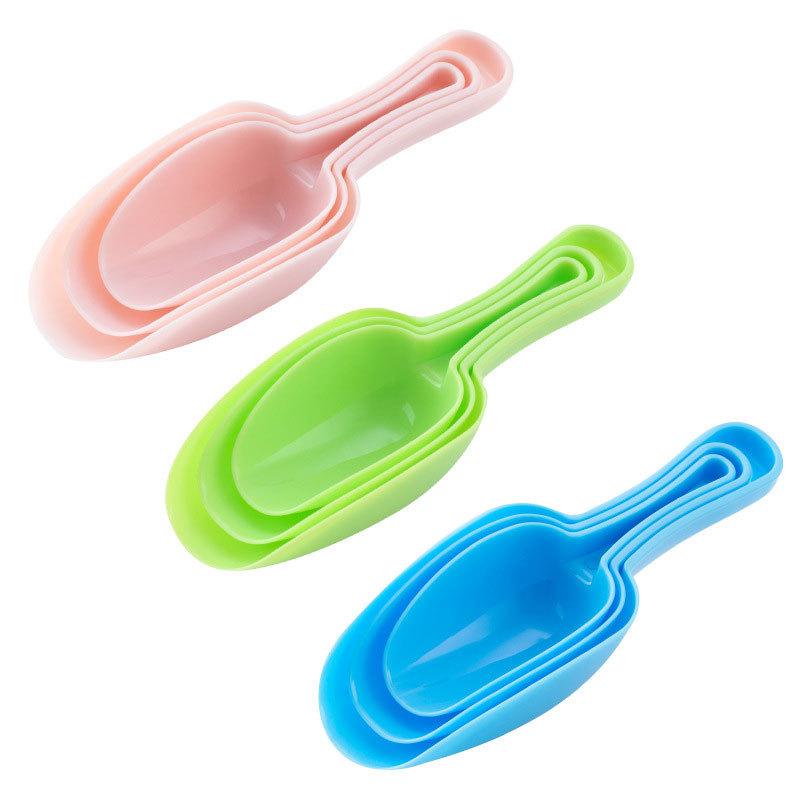 Candy Colored Plastic Ice Shovel Three Piece Set For Household Baking Flour Shovel Multifunctional Kitchen Utensils