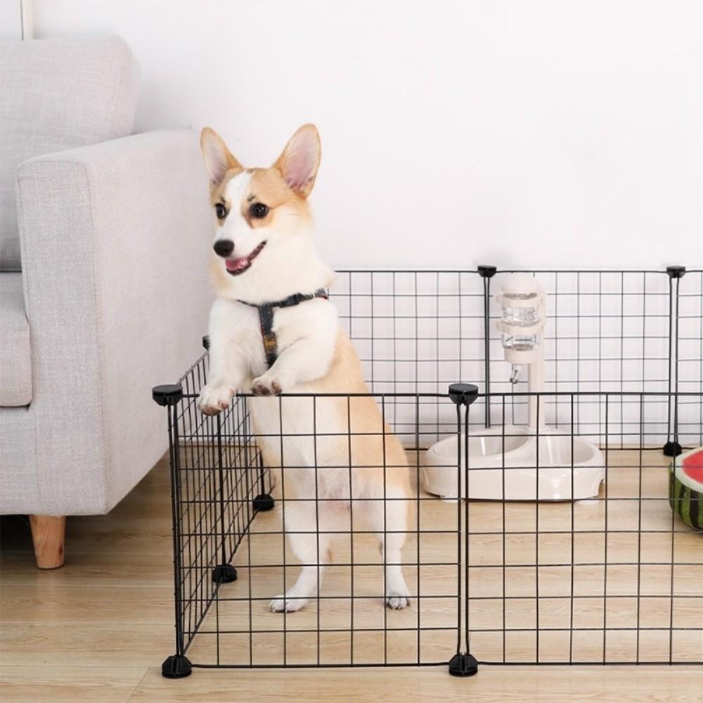 Stohovatelný DIY Pet Plot Proti úniku Kočka Pes Ohrádka Odolná Vnitřní Psí Klec Malá Zvířata