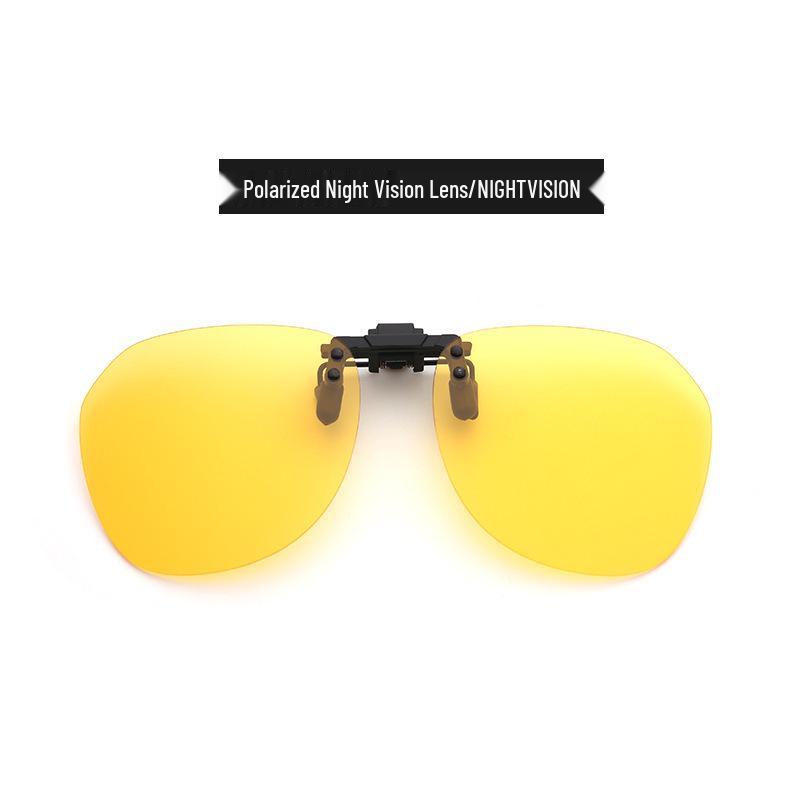 Polarized Flip-Up Clip-On Sunglasses for Men and Women with UV Protection Lenses for Nearsightedness