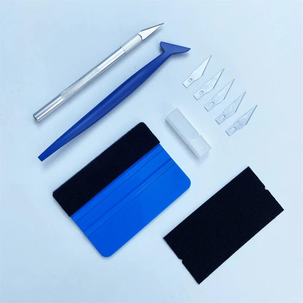 

Pro Car Vinyl Wrap Tool Kit Window Tint Squeegee Set Large Square Film Scraper for Auto Paint Protection Film Car Accessories