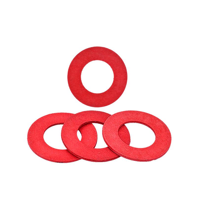 Yigu Red Mica Paper Washer Gasket M2-M20 Flat Washer