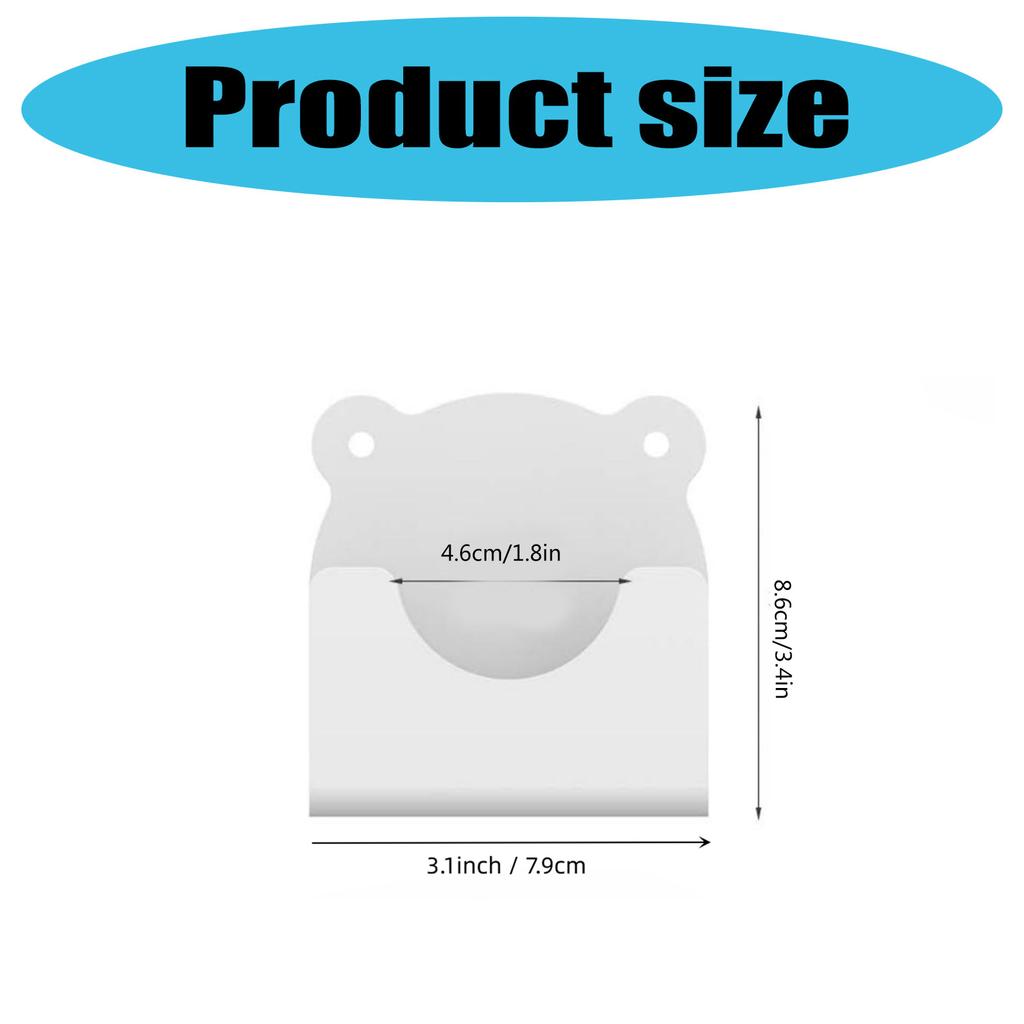 2Pcs Wall Adhesive Shower Curtains Rod Rack Bathroom Wall Holder Cartoon Shower Rod Holders for Bathroom Bedroom