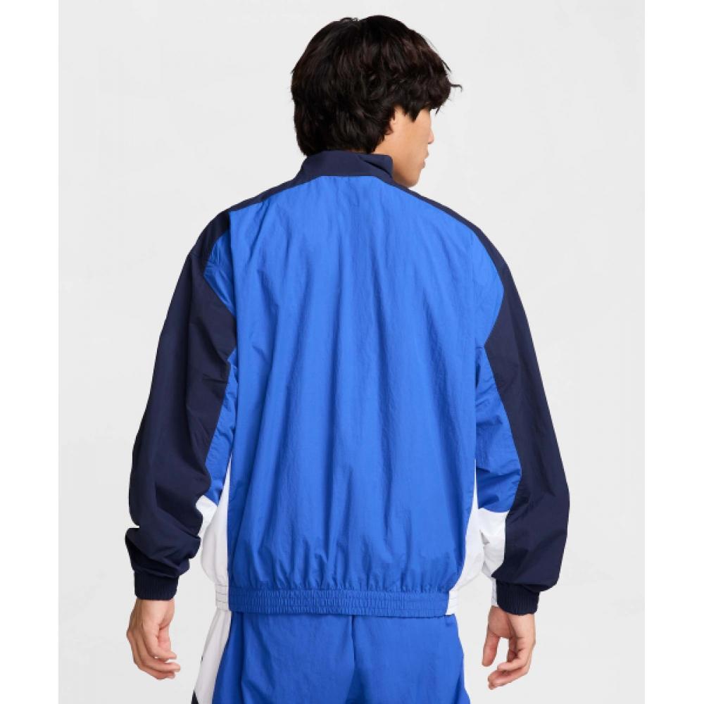 Nike Jachetă de trening supradimensionată țesută Club M   gaMe Royal  Obsidian  Alb Hq6110 480