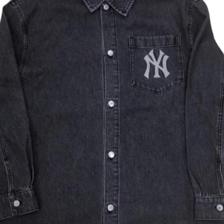 New MLB New York Yankees Denim Jackets Unisex Black 3ADRB0341-50BKS