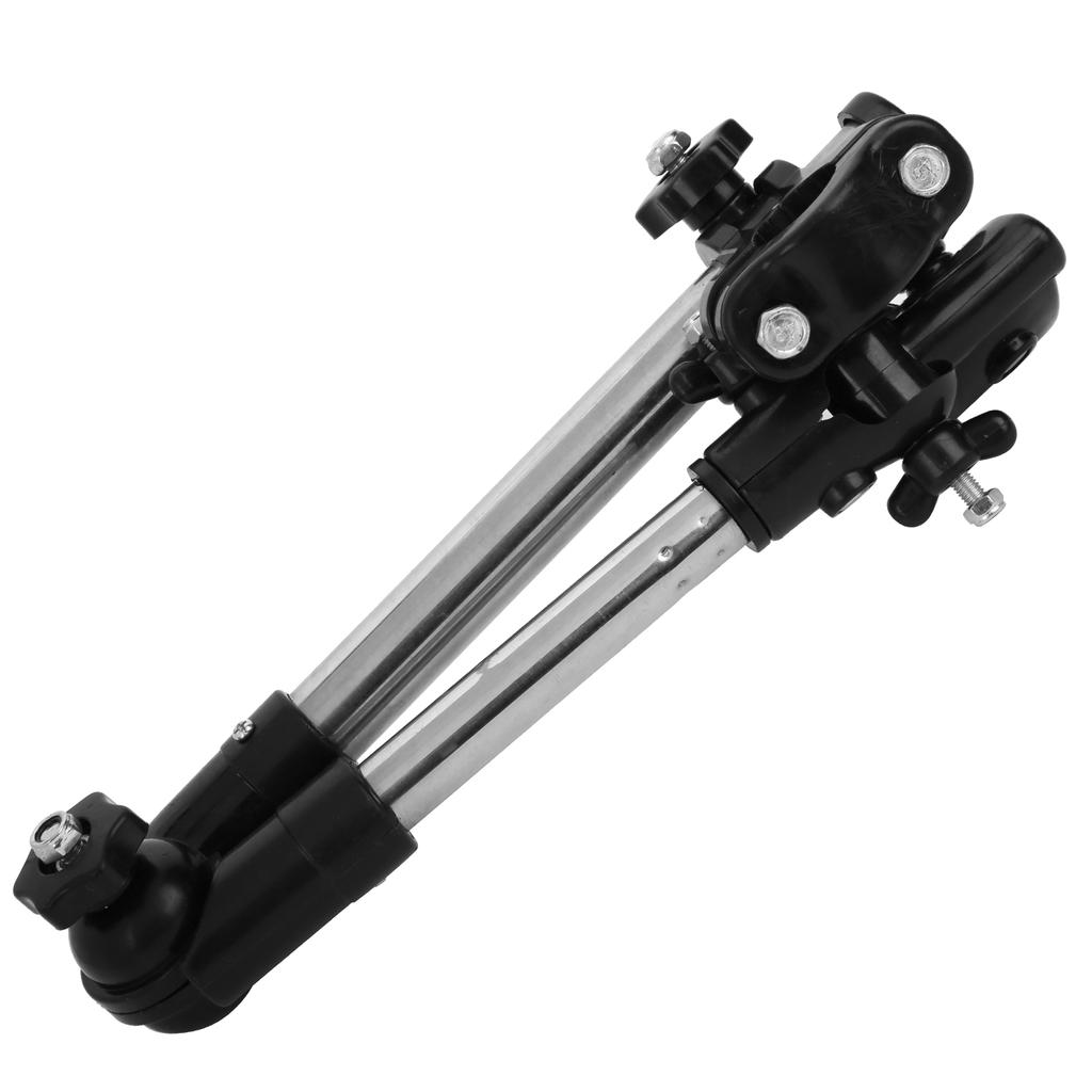 Foldable Bike Umbrella Mount Holder Height Adjustable Multifunction for Trolleys Wheelchairs