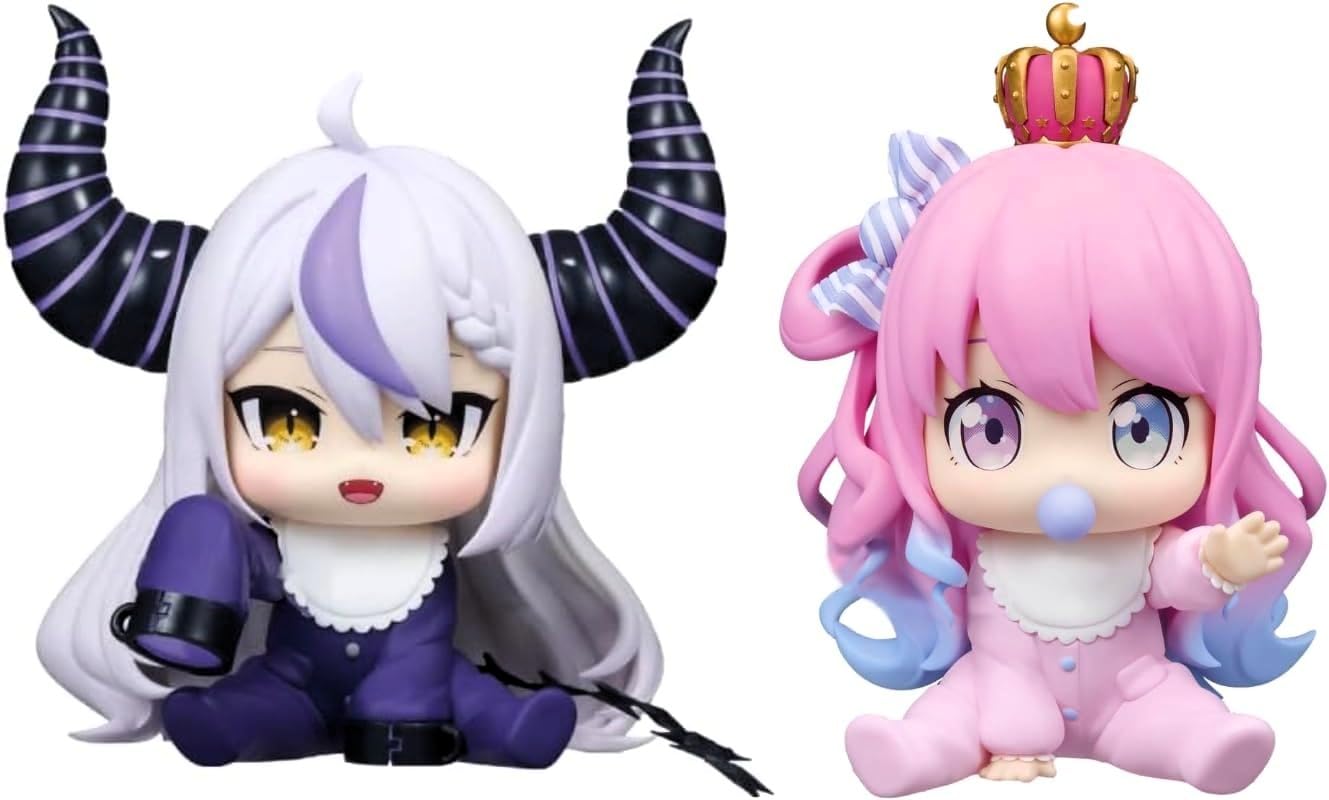 Holobabies IF Laplace Darkness Luna примерно 12 см Официальная фигурка-мерч #hololive & Himemori, [Набор 2]