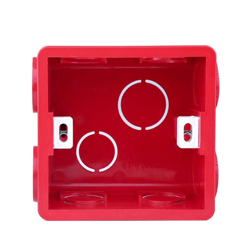 Wall Plate Adjustable Internal Cassette Mounting Wifi Touch Switch Usb Socket Box White Plastic Materials For 86 Type Standard