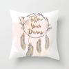 Feather Dream Catcher Pattern Pillow Cushion Cover Car Home Sofa Bed