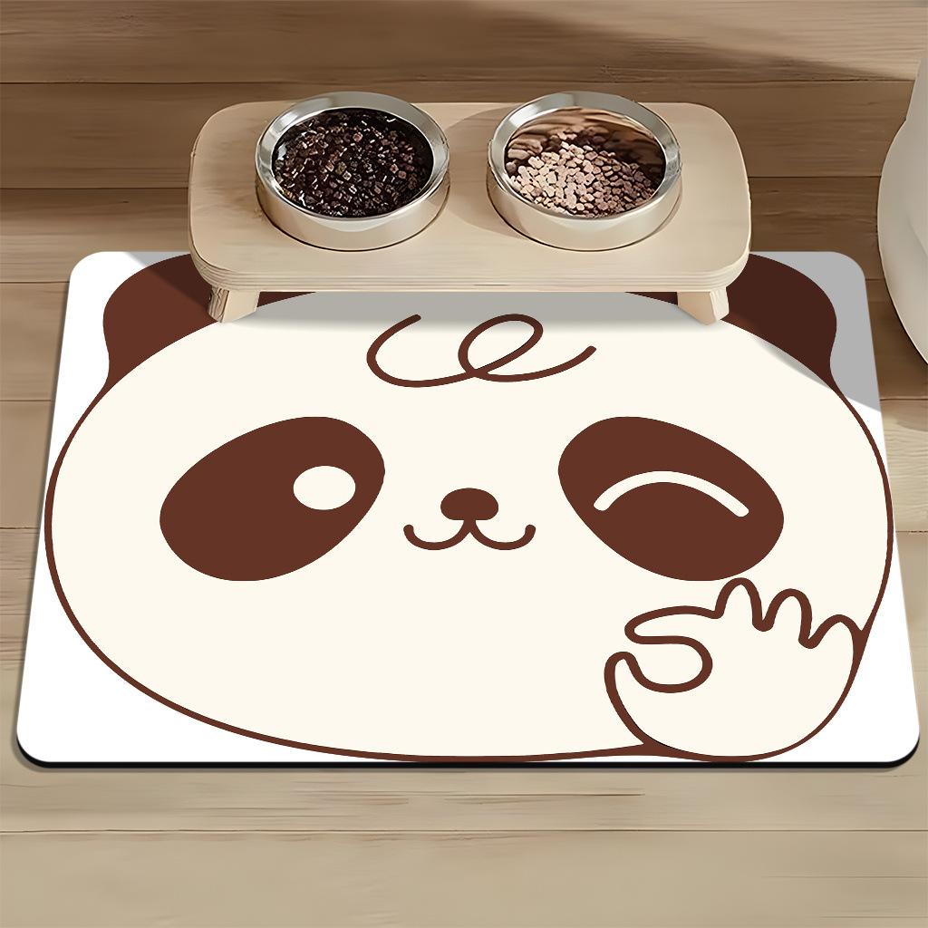 Haustier Platzset Katzenplatzset Hundeplatzset Katzennapfmatte Waschbar Saugfähig Rutschfest Geruchlos und Leicht zu Reinigen