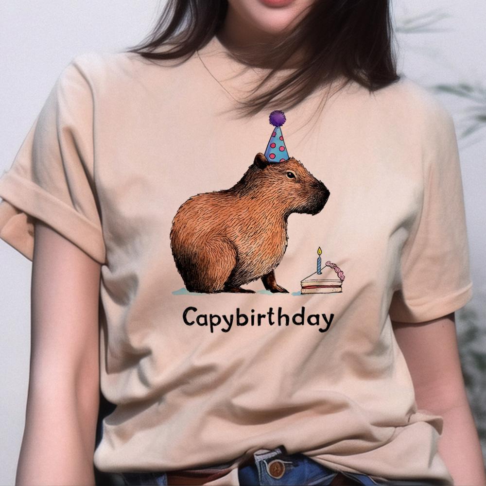 Capybara Top Women Graphic Summer Anime Tshirts feUnisex Comic Funny Unisexga Clothing