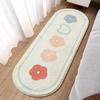 Bedroom Bed Rug Cartoon Ins Wind Bed In Front of Small Mat Living Room Room Long Oval Thick Bed Blanket