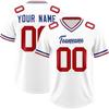 Customized Team Name Number Name Football T-shirt Personalized DIY V Neck White Sports Loose Quick Team Uniform Tops