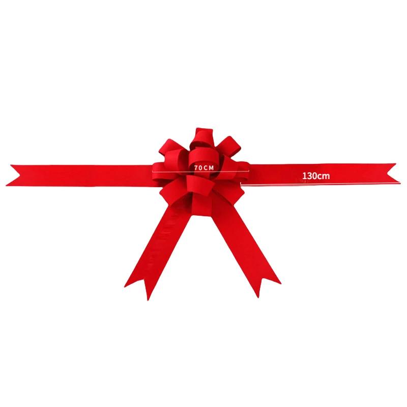 Red Giant Car Bow for Automobile 4S Shop Showroom Decoration Festival Gift Car Delivery Festive Decoration Bow