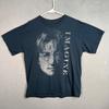 John Lennon "Imagine" Graphic T-Shirt Mens Size Medium Black Distressed