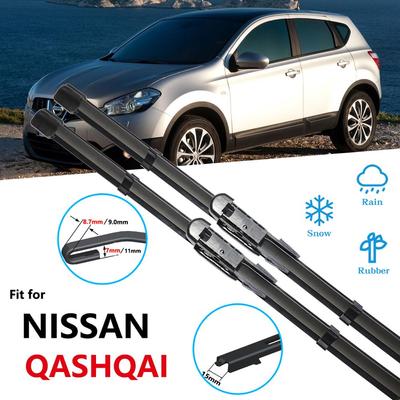 Balais d'essuie-glace avant pour Nissan Qashqai J10 J11 2006 ~ 2017, accessoires de voiture, lavage de pare-brise 2007 2008 2009 2010 2013 2014 2015