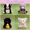 Plush Cat Animal Stuffed Toy With Polyester Fiber Filling For Kids And Collectors