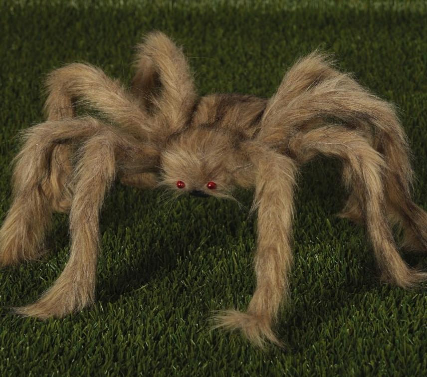 Włochaty Duży Szary Pająk Tarantula Dekoracja Ozdoba Halloween Horror 60Cm