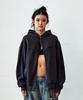 Thevinylhouse Dyed Hoodie Zip-Up Charcoal
